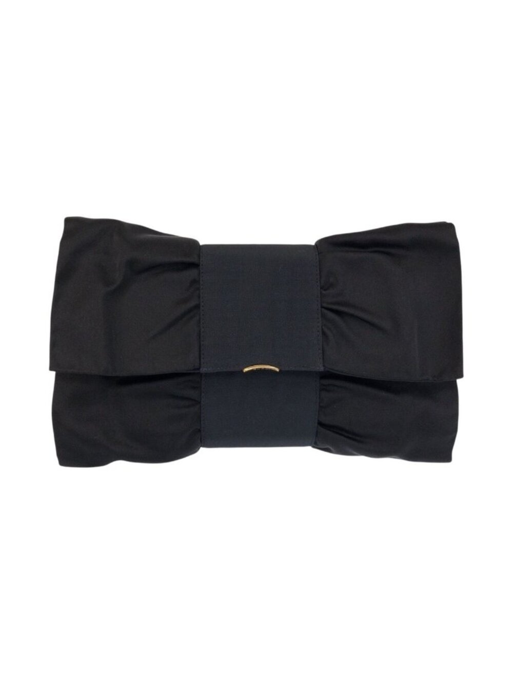 Gucci Vintage Black Gold Satin 005 142 Clutch
